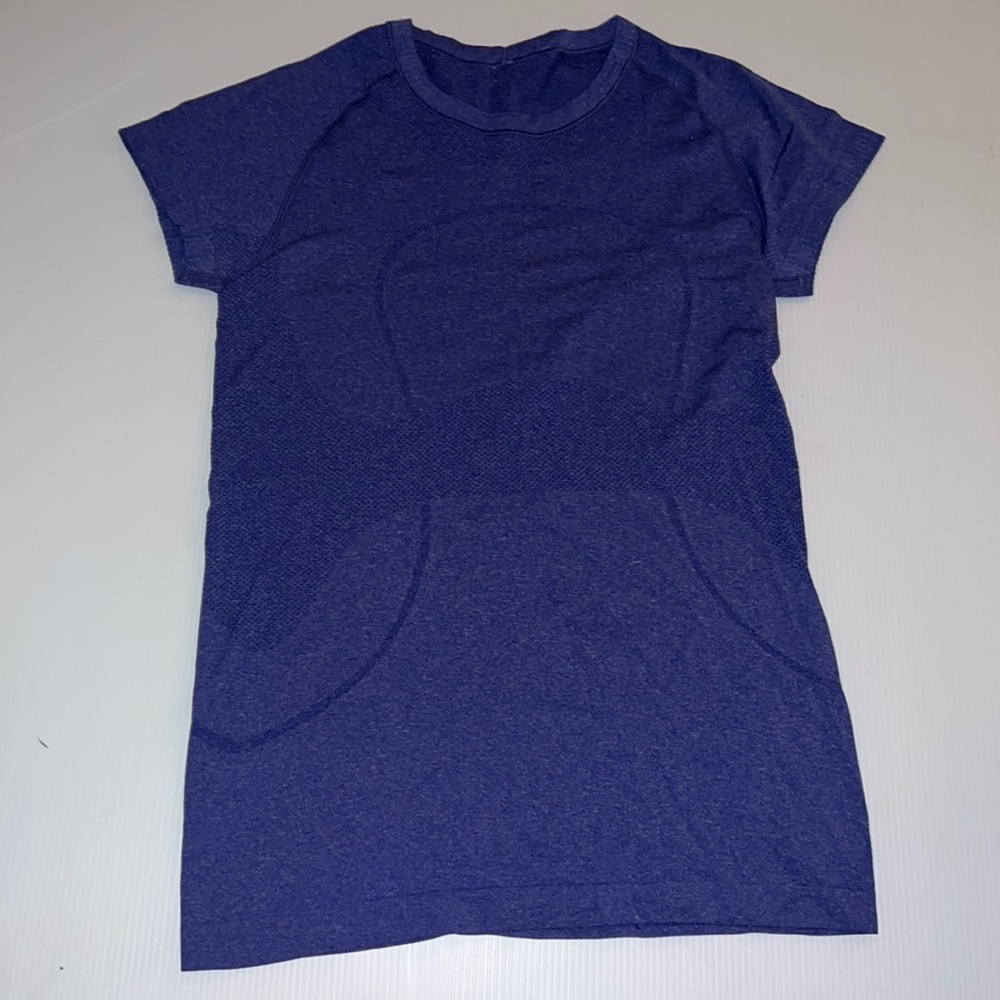 LULULEMON Blue Cap Sleeve Top Size 4